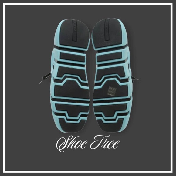 Prada Techno Knit Segment Low Top Women Size 9 Cool Blue - Picture 7 of 7